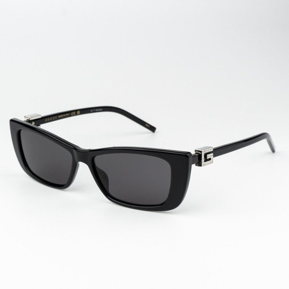 NEW Gucci GG1681S 008 Black Grey Cat Eye Women Sunglasses - Picture 3 of 15